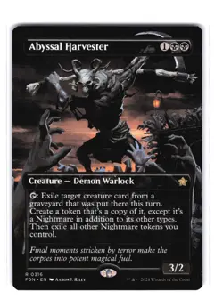 Abyssal Harvester (Borderless) R Foundations 316 NM MTG Magic - Image 1
