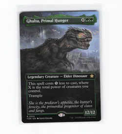 Ghalta, Primal Hunger (Borderless) - Foundations (FDN) Rare Magic The Gathering - Image 1