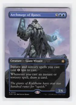 Archmage of Runes (Borderless) R Foundations 304 NM MTG Magic - Image 1
