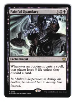 Painful Quandary R Foundations 179 NM MTG Magic - Image 1