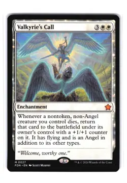 Valkyrie's Call M Foundations 27 NM MTG Magic - Image 1