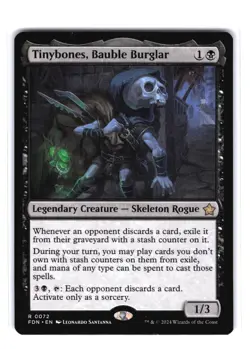 Tinybones, Bauble Burglar R Foundations 72 NM MTG Magic - Image 1