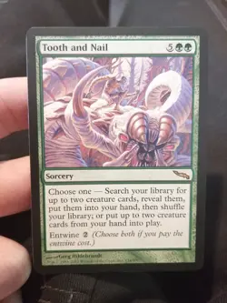 MTG Tooth and Nail 134/306 Mirrodin Rare Eng Excellent - Image 1