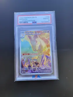 Pokemon TCG Rapidash Destined Rivals Illustration Rare 189/182 PSA 10 - Image 1