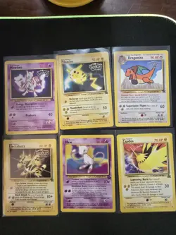 Lot Of 6 Pokemon The First Movie Black Star Promo Pokemon Cards 2/3/4/5/8/23 - Image 1