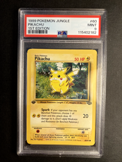 1999 POKEMON JUNGLE 1ST EDITION PIKACHU #60 PSA 9 - Image 1