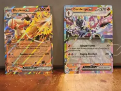 Pokemon TCG Surging Sparks Ceruledge EX Journey Together Blaziken Ex - Image 1