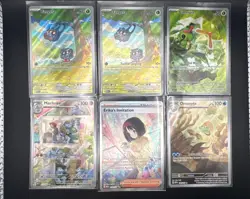 Lot of 6 Pokemon TCG 151 MEW IR, Erika’s Invitation SIR!!! - Image 1