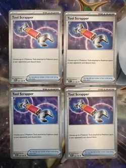 4x Tool Scrapper 085/086 Sv: White Flare Regular - Pokemon TCG - FREE SHIPPING - Image 1