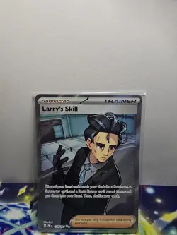 Larry's Skill 139/131 Prismatic Evolutions Ultra Rare Full Art Supporter Pokemon - Image 1