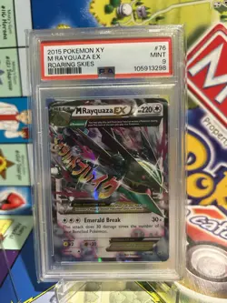 PSA 9 M Rayquaza EX 76/108 Ultra Rare 2015 Pokemon XY Roaring Skies - Image 1