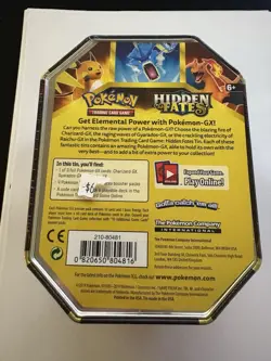 Pokemon TCG Charizard GX SM211 Hidden Fates Black Star Promo Tin Factory Sealed - Image 2