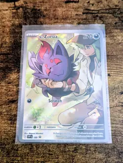N'as Zorua SVP 189 Scarlet & Violet Black Star Promo Holo Full Art Pokemon NM-MT - Image 1