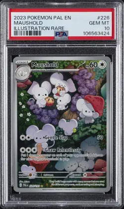 2023 POKEMON PAL EN-PALDEA EVOLVED ILLUSTRATION RARE #226 MAUSHOLD PSA 10 - Image 1