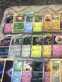LOT 400 POKEMON CARDS 50+ FOILS TINS STICKERS & OVERSIZED CARDS PIKACHU MIMIKYU - Image 2