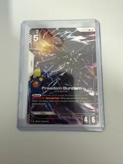 Freedom Gundam GD01-065 LR+ Alt Art GUNDAM TCG CARD GAME ENGLISH NEWTYPE RISING - Image 1