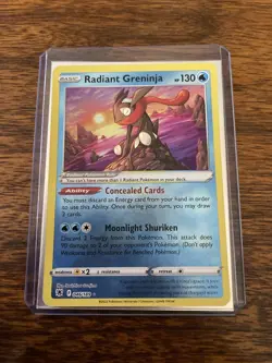 Radiant Greninja 046/189 Astral Radiance Ultra Rare Holo Pokemon Card NM - Image 1