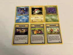 NM-NP Pokemon TCG Team Rocket Unlimited Complete Uncommon & Common 48 Card Set - Image 2