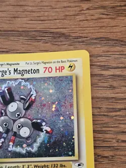 Pokemon Lt. Surge’s Magneton 8/132 Gym Heroes Holo Rare Pokemon LP Vintage Card - Image 4