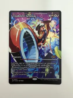 Explosive Getaway Foil Showcase Anime MTG Magic the Gathering Card NM Mint DFT - Image 1