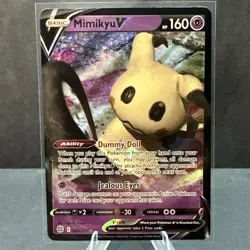 Mimikyu V 068/172 Sword Shield Brilliant Stars Ultra Rare Pokemon TCG Card NM - Image 1