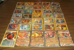 POKEMON 35 CARD FIRE ENERGY TYPE CHARACTER LOT INCLUDES 1 EX OR GX OR 'V' CARD - Image 3