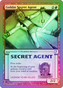 Goblin Secret Agent FOIL Unhinged PLD Red Common MAGIC MTG CARD ABUGames - Image 1