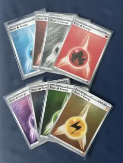2025 Pokemon Black Bolt/White Flare Set of 8 Holo Energy Cards NEAR MINT - Image 1
