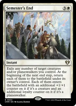 x1 Semester's End R MTG Commander Masters M/NM, English - Image 1