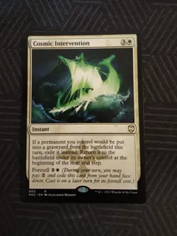 mtg cosmic intervention kaldheim commander - Image 1