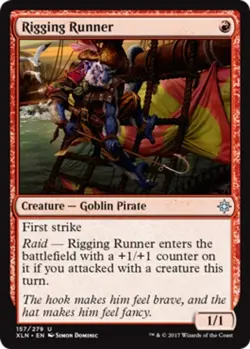 1 x Rigging Runner - Foil - Ixalan - Light Play - MTG - Image 1
