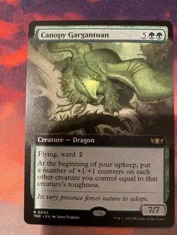 MTG Tarkir Dragonstorm Canopy Gargantuan Extended Art - Image 1
