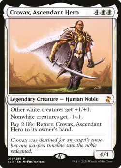 Crovax, Ascendant Hero Regular - Time Spiral Remastered MTG-NM - Image 1