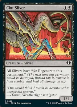 4x Clot Sliver ~ Near Mint Commander Masters MTG Magic x4 4 UltimateMTG Playset - Image 1