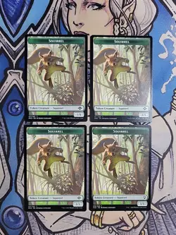 4x Squirrel Tokens - NM/M Mixed Sets MH2 CLB MTG - Image 1