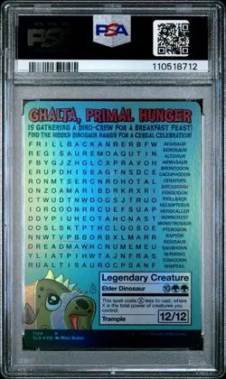 2022 MTG SECRET LAIR DROP FOIL #1124 GHALTA, PRIMAL HUNGER PSA 9 - Image 2