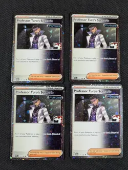 4x Pokemon Professor Turo's Scenario Prize Pack Series Holofoil PAR 171/182 - Image 1