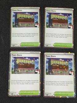 4x Pokemon Town Store Prize Pack Series Holofoil OBF 196/197 - Image 1