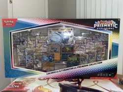 Pokemon Lucario Ex & Tyranitar Ex Premium Collection Prismatic Evolutions. - Image 1