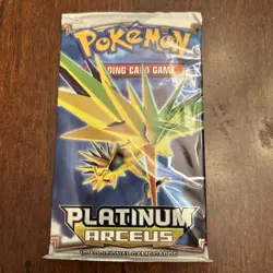 2009 POKEMON PLATINUM ARCEUS BOOSTER PACK FACTORY SEALED ZAPDOS ARTWORK 820650105104 - Image 1
