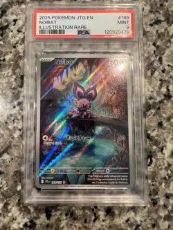 PSA 9 Noibat 169/159 Pokemon Journey Together Illustration Rare 2025 MINT - Image 1