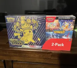 Pokemon Surging Sparks Elite Trainer Box/Booster Bundle Costco 2-Pack - SEALED - Image 1