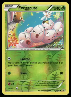 Exeggcute Reverse Holo 1/108 XY - Roaring Skies Pokemon - Image 1