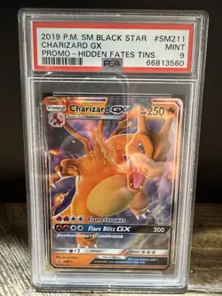 Pokemon 2019 Charizard GX PSA 9 Mint Hidden Fates Promo #SM211! - Image 1
