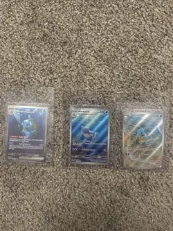 2023 Pokemon Squirtle, Wartortle, & Blastoise EX Scarlet & Violet 151 IR/SIR Set - Image 1