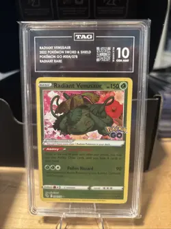 Radiant Venusaur 004/078 Pokemon GO Holo TAG 10 - Image 1