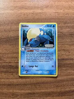 Pokemon TCG Sealeo 43/92 EX Legend Maker Reverse Holo Stamp Small crease - Image 1