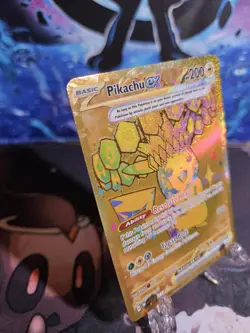 Pokemon TCG Pikachu ex 179/131 Sv: Prismatic Evolutions Gold Holo NM - Image 3