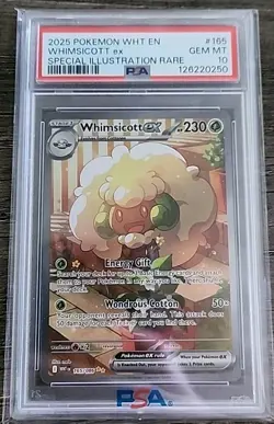 Pokemon Whimsicott EX 165/086 White Flare SIR PSA GEM MT 10 - Image 1