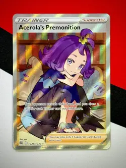Pokemon Acerola's Premonition TG24/TG30 Brilliant Stars SWSH Trainer Gallery NM - Image 1